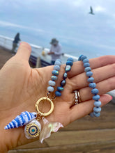 Load image into Gallery viewer, Mali-blue mermaid necklace