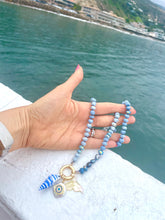 Load image into Gallery viewer, Mali-blue mermaid necklace