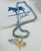 Load image into Gallery viewer, Mali-blue mermaid necklace