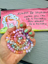Load image into Gallery viewer, Unicorn bubbles gemstone necklace