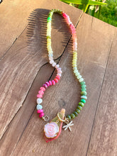 Load image into Gallery viewer, Succulent gemstone necklace