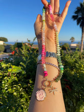 Load image into Gallery viewer, Succulent gemstone necklace