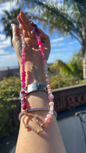 Load image into Gallery viewer, Pinky mixy gemstone necklace