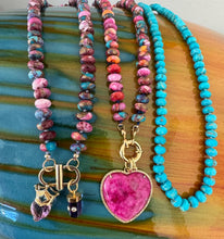 Load image into Gallery viewer, Purple spineman gemstone necklace