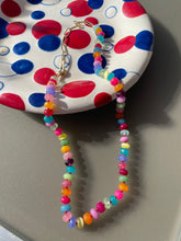 Load image into Gallery viewer, Skittles gemstone necklace