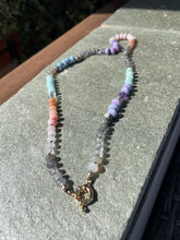 Load image into Gallery viewer, Dainty Edgy pastel gemstone rainbow