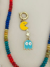 Load image into Gallery viewer, Pearl semi gemstone rainbow necklace