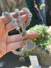 Load image into Gallery viewer, Labradorite good vibes necklace