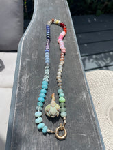Load image into Gallery viewer, Soft gemstone rainbow necklace