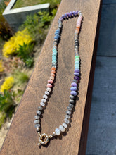 Load image into Gallery viewer, Dainty Edgy pastel gemstone rainbow