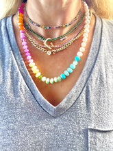 Load image into Gallery viewer, Rio pearl halfsie gemstone necklace