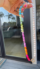 Load image into Gallery viewer, Rio pearl halfsie gemstone necklace