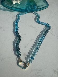 Ombre topaz necklace