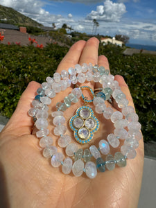 Cloud moonstone necklace