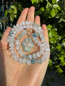 Cloud moonstone necklace