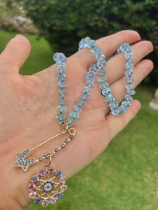 Blue topaz strand