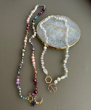 Load image into Gallery viewer, “MIXY” ombre pearl gemstone necklace
