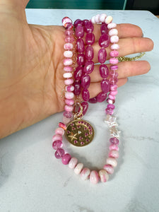 Pink Sapphire strand