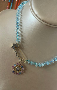 Blue topaz strand