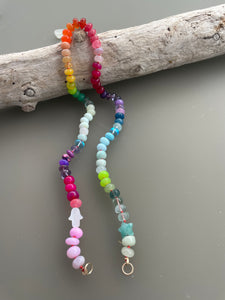 Celeste(ial) rainbow gemstone necklace