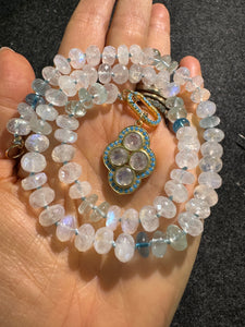 Cloud moonstone necklace