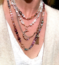 Load image into Gallery viewer, “MIXY” ombre pearl gemstone necklace
