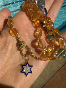 Honey citrine necklace