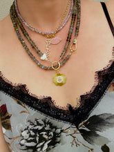 Load image into Gallery viewer, Grey Moonstone Butterfly necklace
