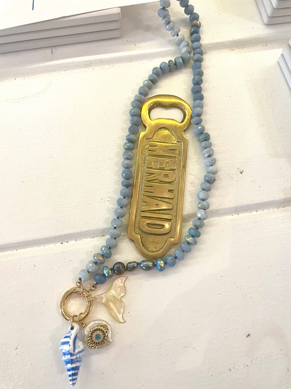 Mali-blue mermaid necklace