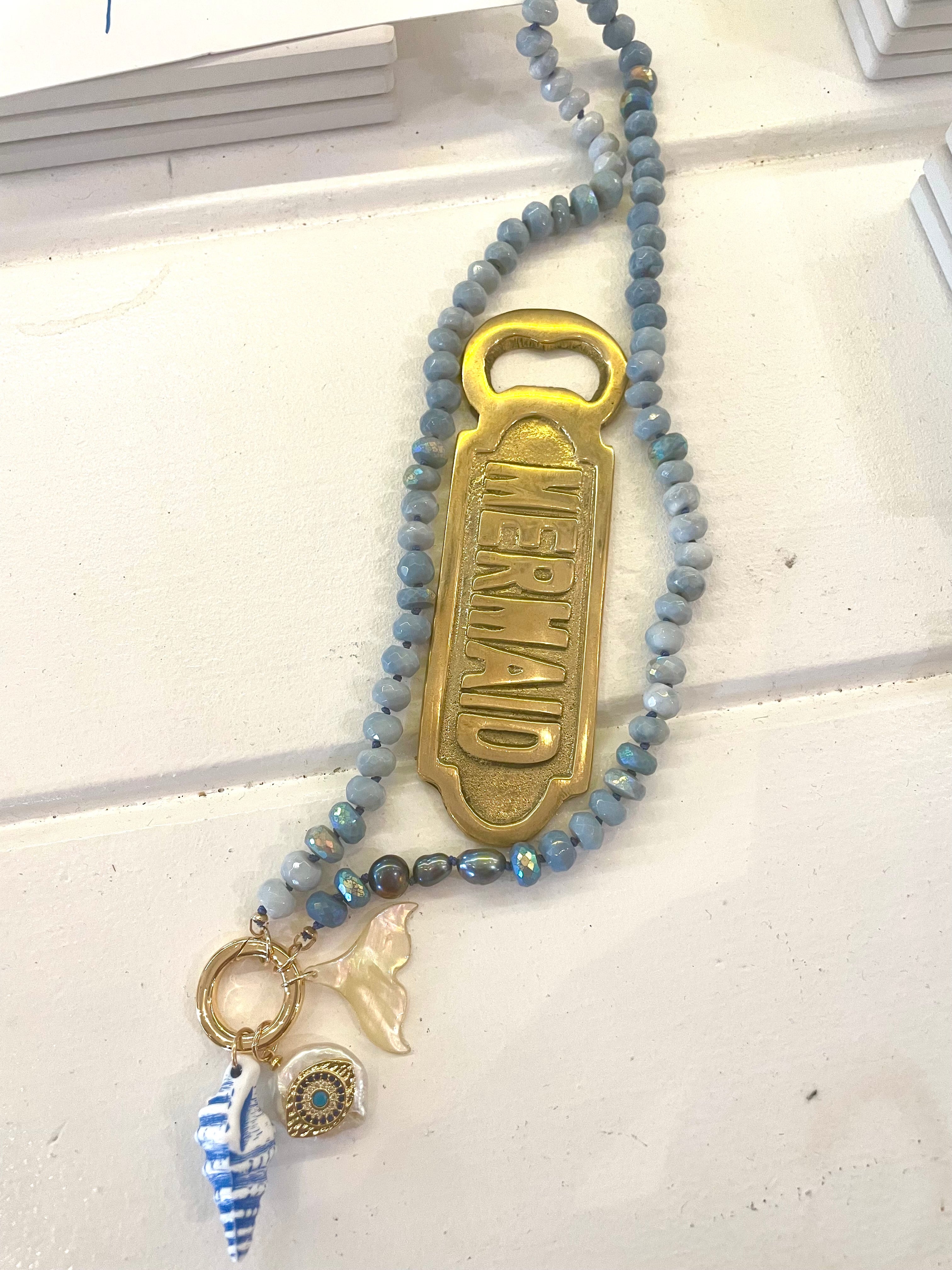 Mali-blue mermaid necklace