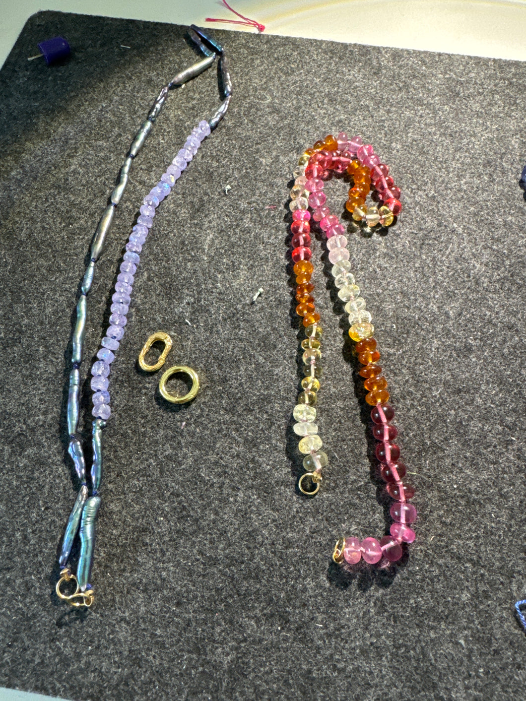 Two sale necklaces and connectors