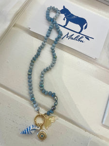 Mali-blue mermaid necklace