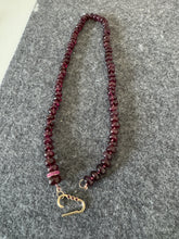 Load image into Gallery viewer, Gemmy Rhodolite Garnet necklace
