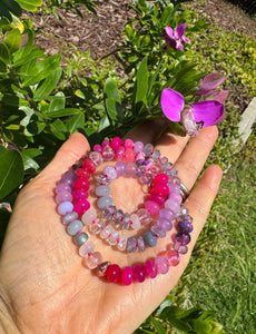 “SPRING FLING” gemstone necklace