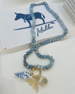 Mali-blue mermaid necklace