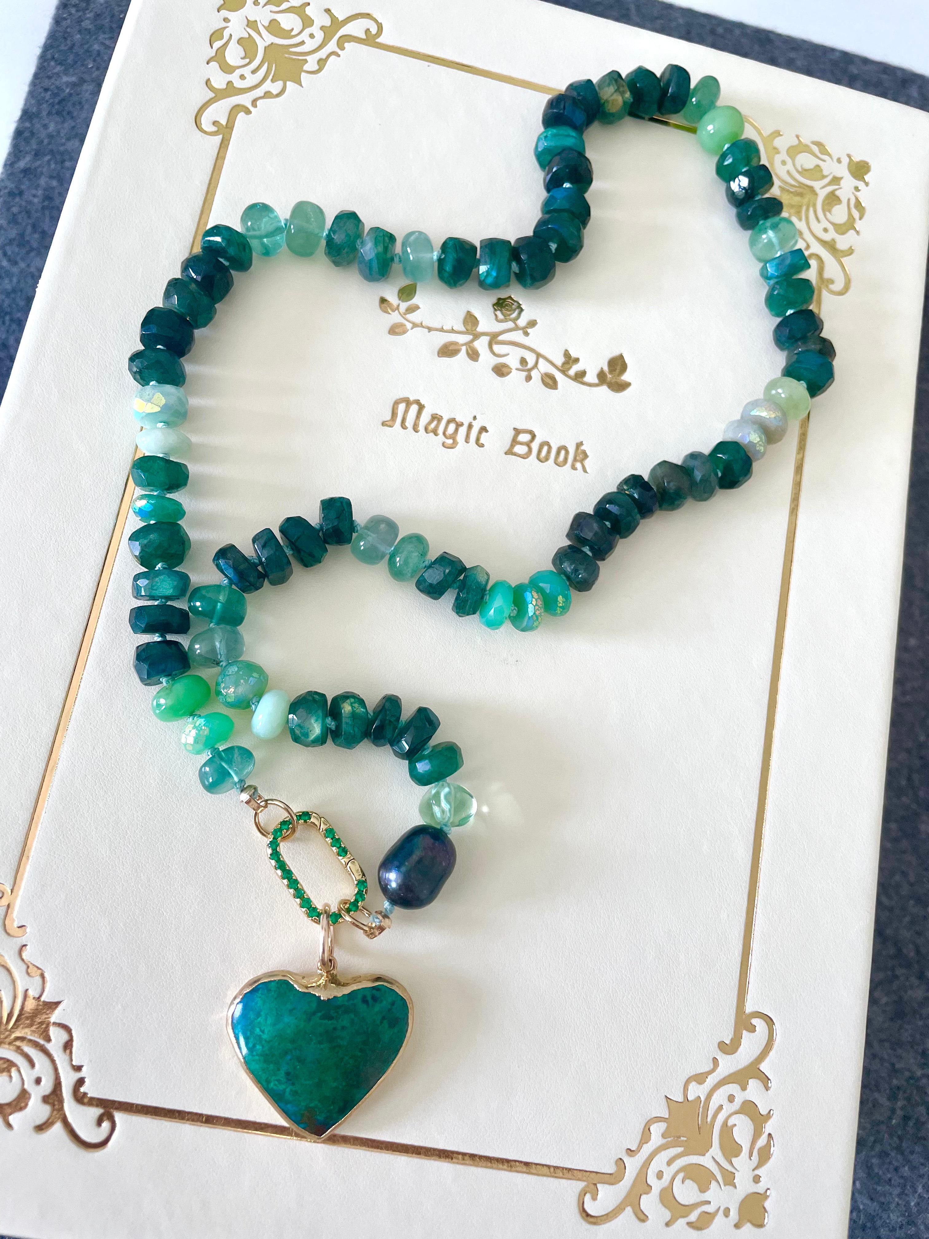Poseidon gemstone necklace