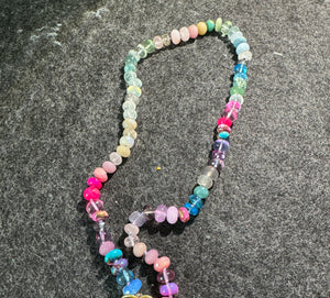 Kaleidoscope gemstone necklace