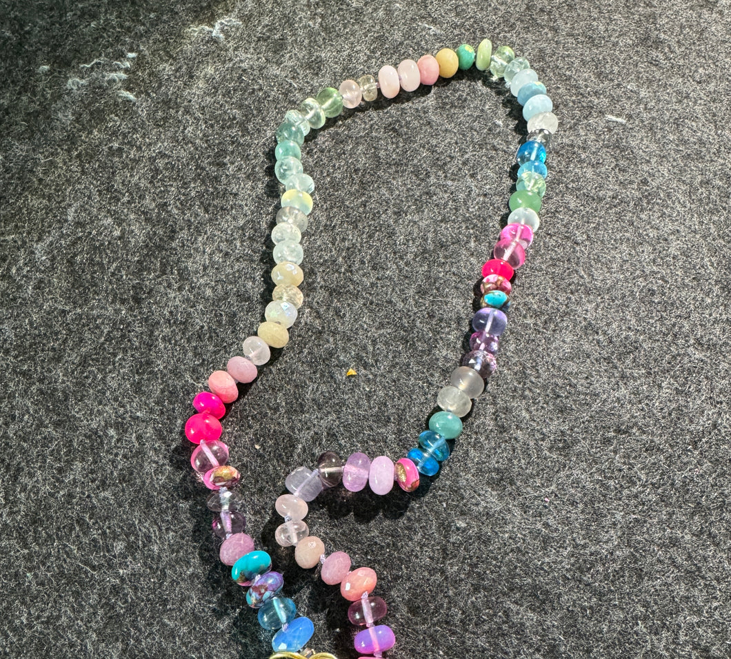 Kaleidoscope gemstone necklace