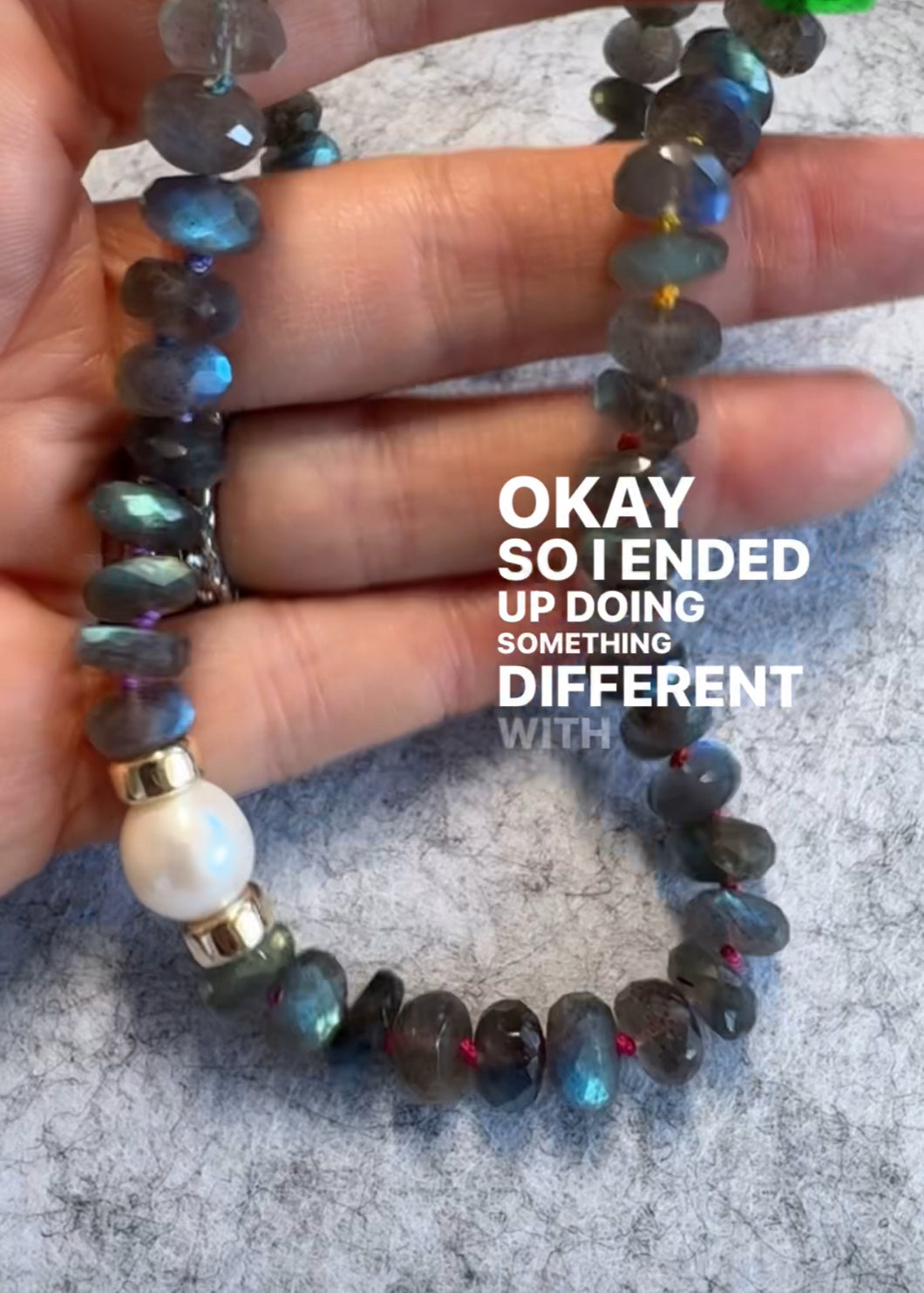 Labradorite necklace