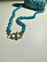 Load image into Gallery viewer, 14k Turquoise mariner clasp
