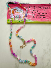 Load image into Gallery viewer, Unicorn bubbles gemstone necklace
