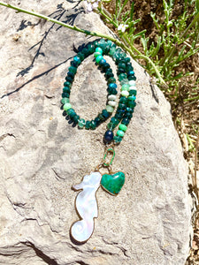 Poseidon gemstone necklace