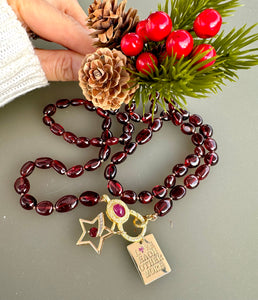 Garnet necklace