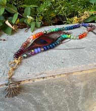 Load image into Gallery viewer, Peacock gemstone necklace
