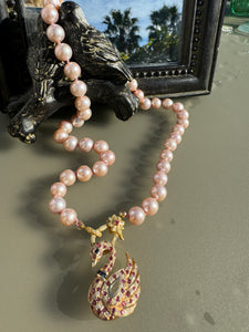 “Champagne”Pearl necklace