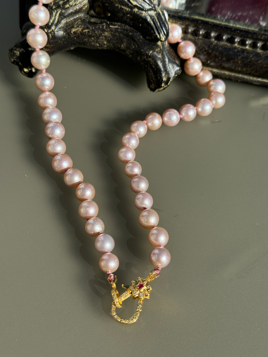 “Champagne”Pearl necklace