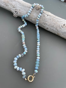 Sea mist gemstone necklace