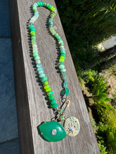 Load image into Gallery viewer, Green acres gemstone necklace
