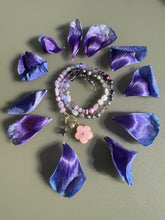 Load image into Gallery viewer, Purple rain ombre gemstone necklace
