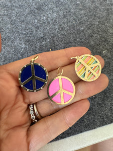 Peace sign pendants